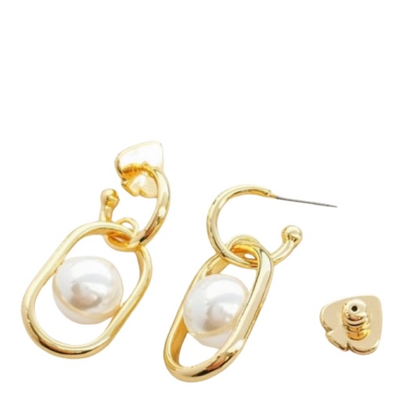 KATE SPADE ♠️ Gold Glamorous
Strands Huggies Pearl Earrings - Picture 4 of 6